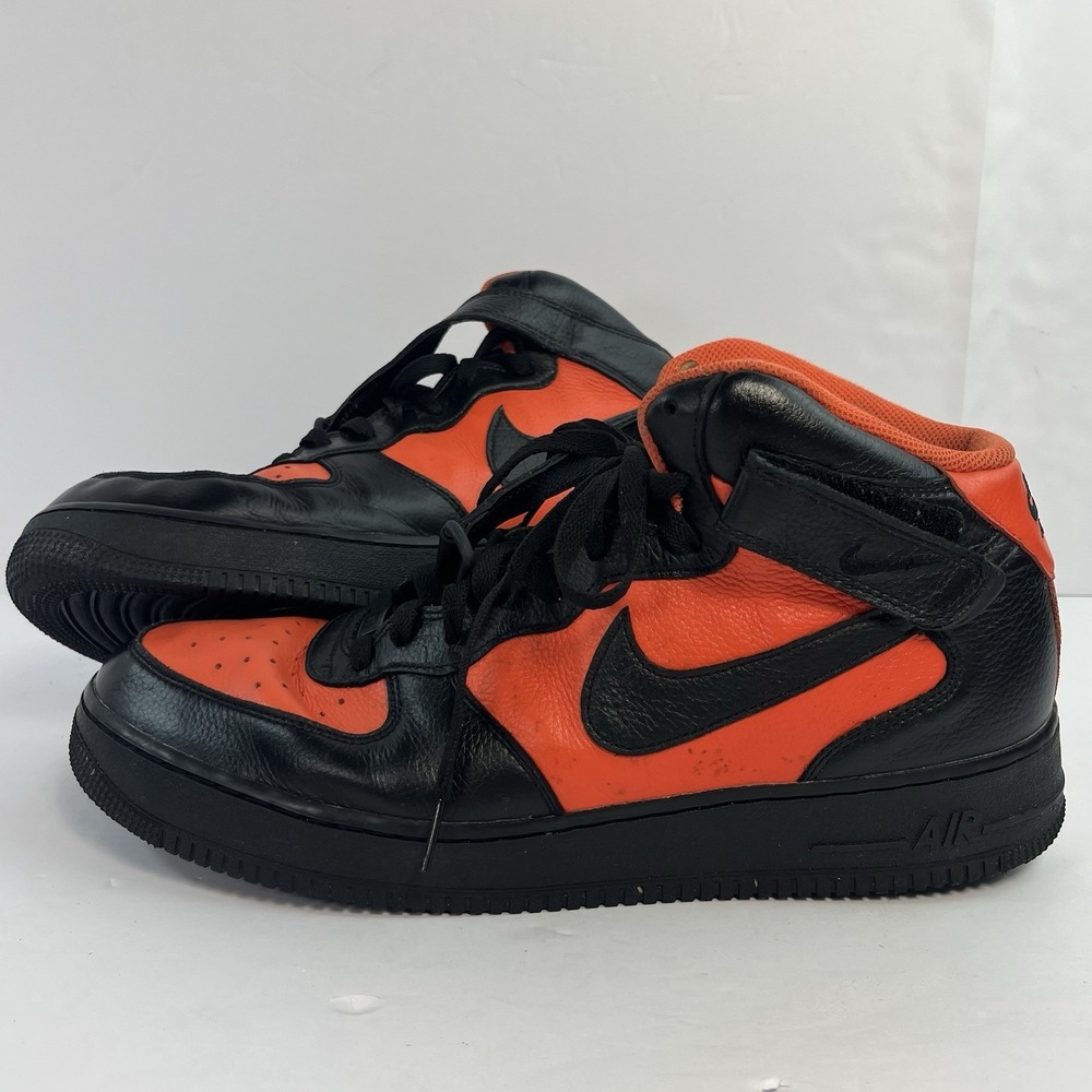 Nike Air Force 1 High By You Custom Black Red Men's Size 14 Sneakers DN4163-991